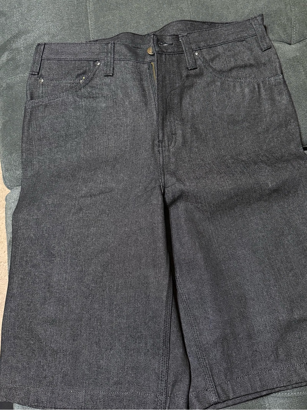 Ben Davis Black Carpenter Shorts - Picture 2 of 3